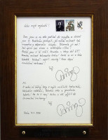 František R. Čech - Dopis milence I. - originál